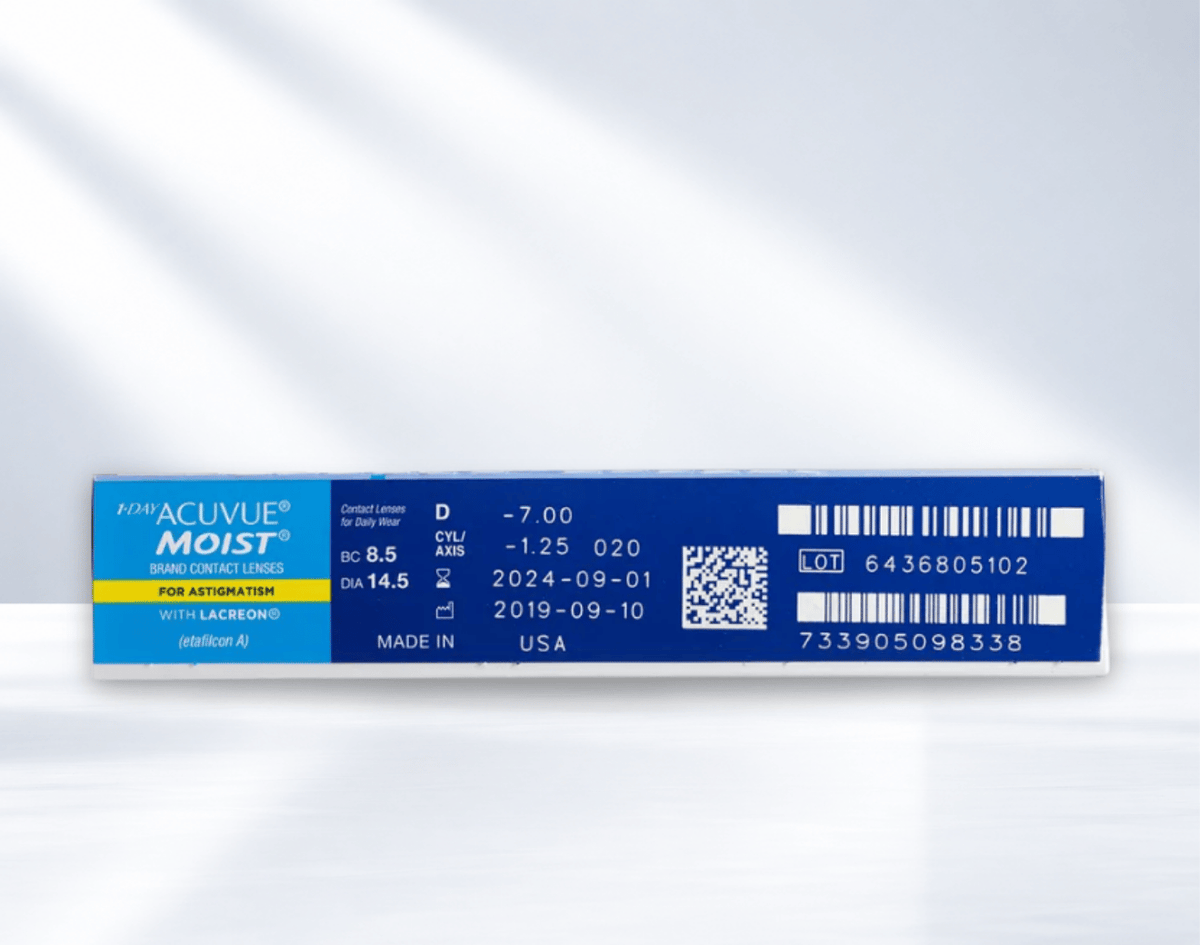 1-Day Acuvue Moist For Astigmatism (90 Pack)
